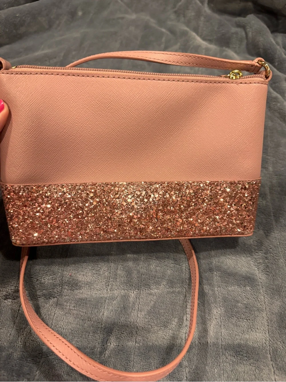 kate spade pink glitter